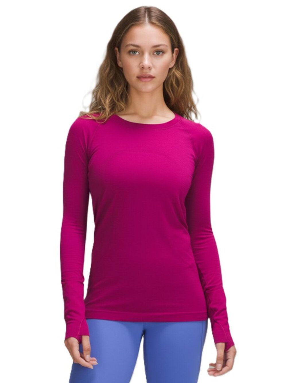 NWT LULULEMON Swiftly Long Sleeve Hip Length Magenta Purple Size 2 4 $78 Retail